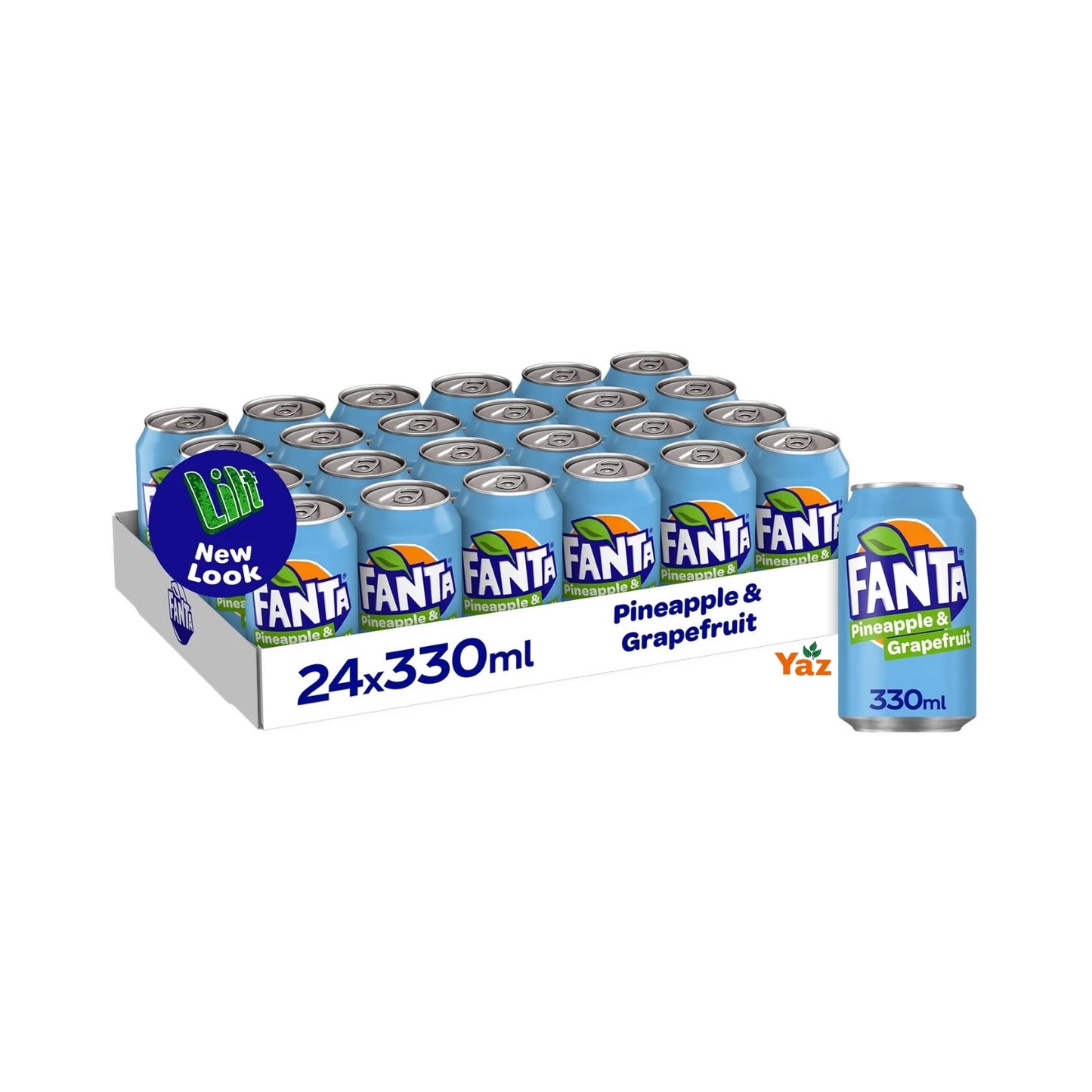 Fanta Pineapple and Grapefruit Cans GB 24x330ml