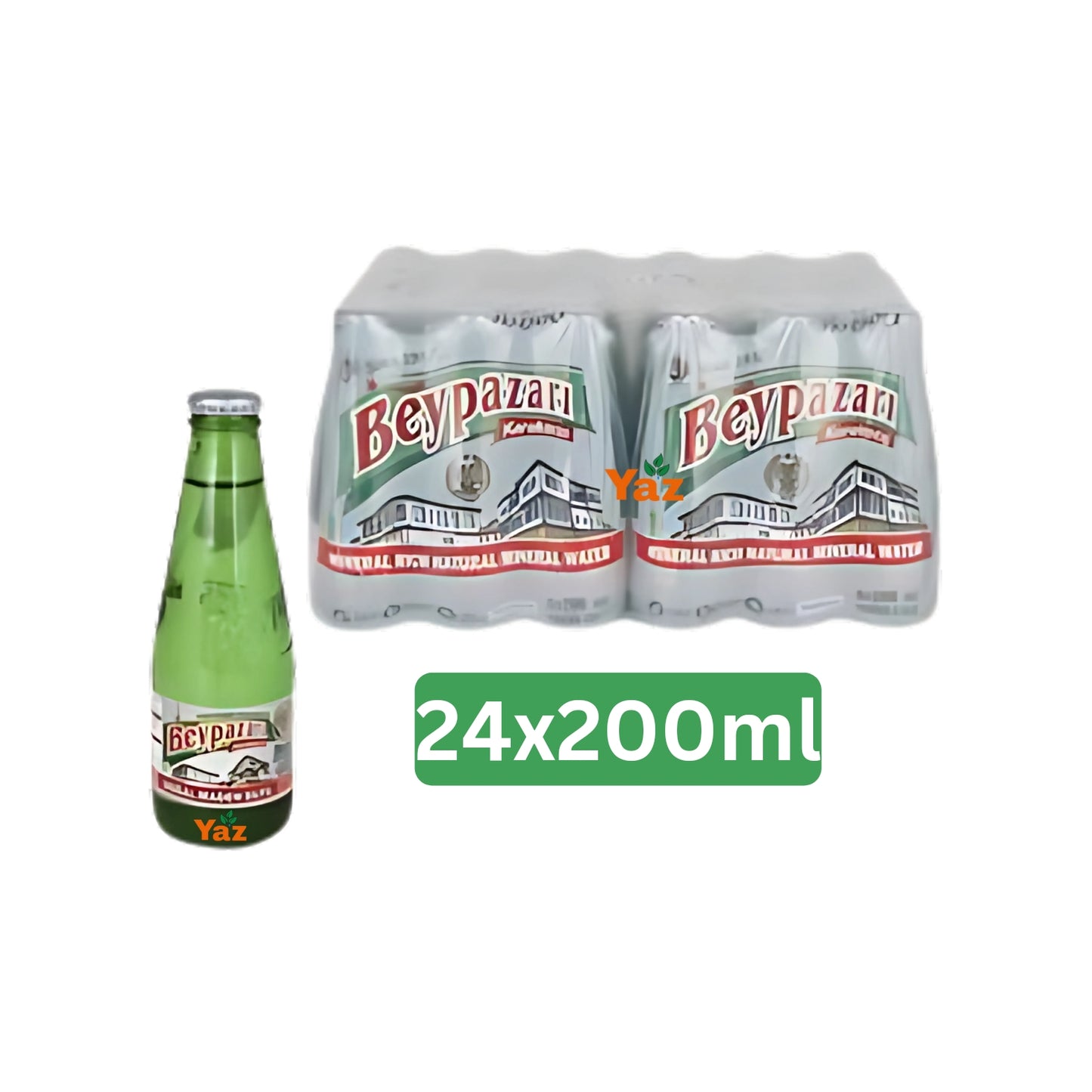 Beypazari Soda Water (Sade Soda) Glass Bottles 24x200ml