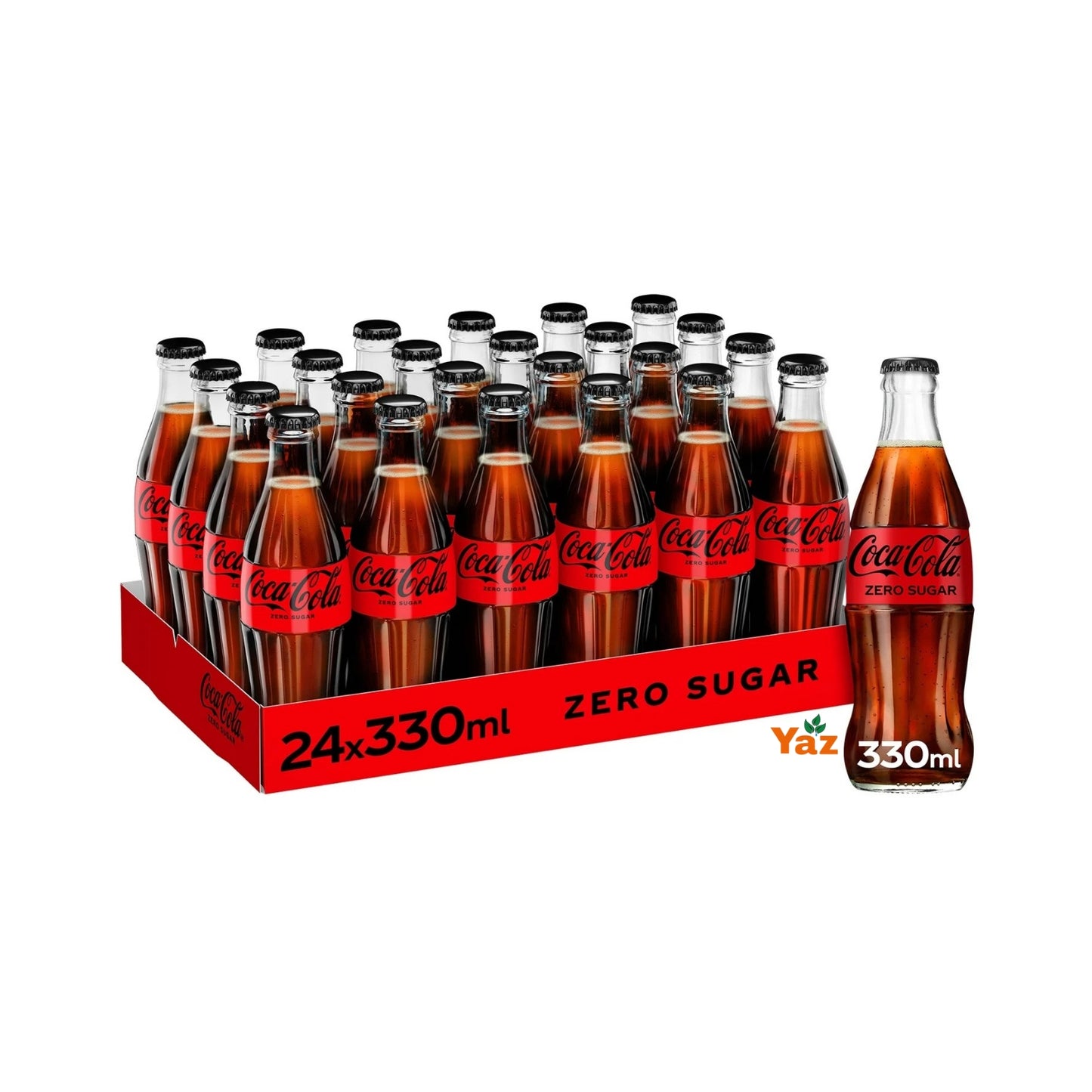Glass Bottle ZERO Cola 24x330ml