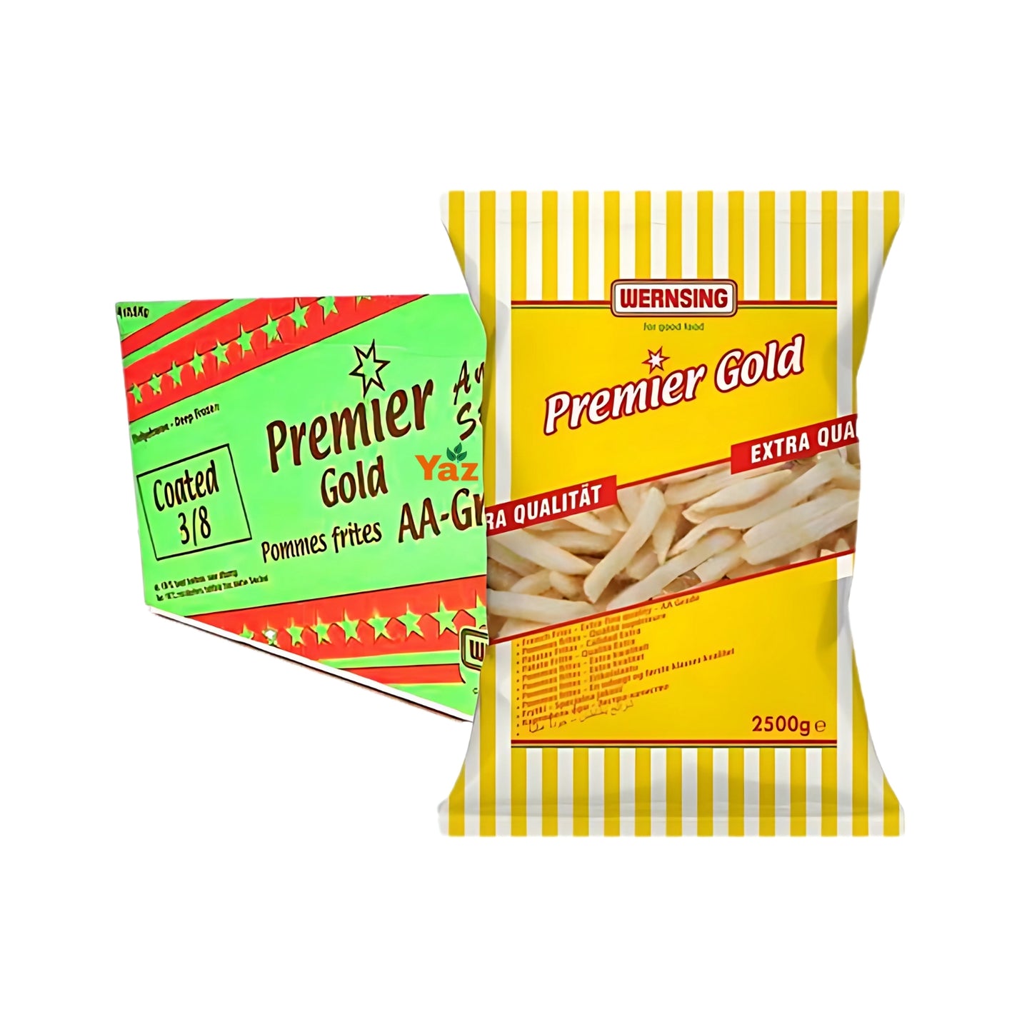 Wernsing Premier Gold Coated Chips (3/8) 4x2.5kg