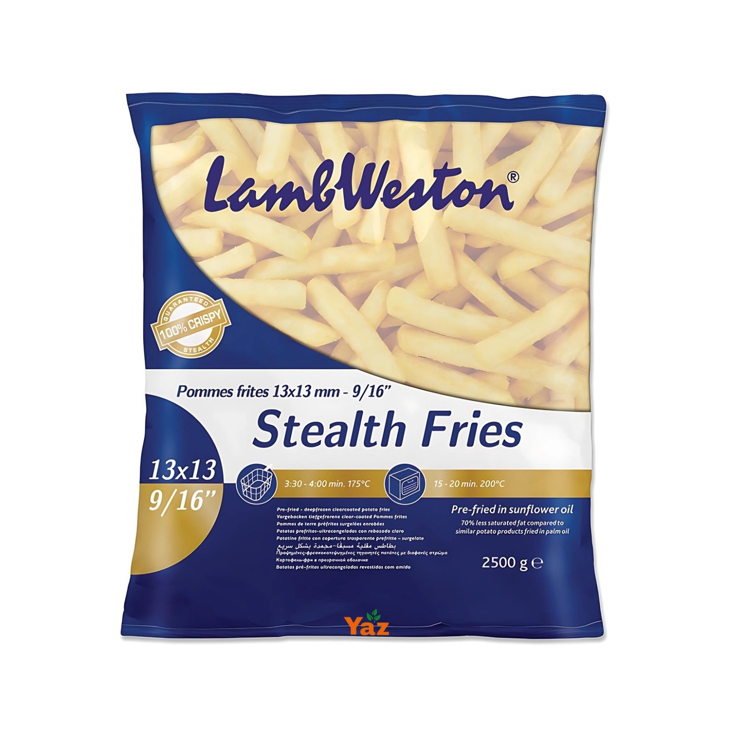 LW S18 Stealth Fries Steakhouse (13x13mm) Chips 4x2.5kg