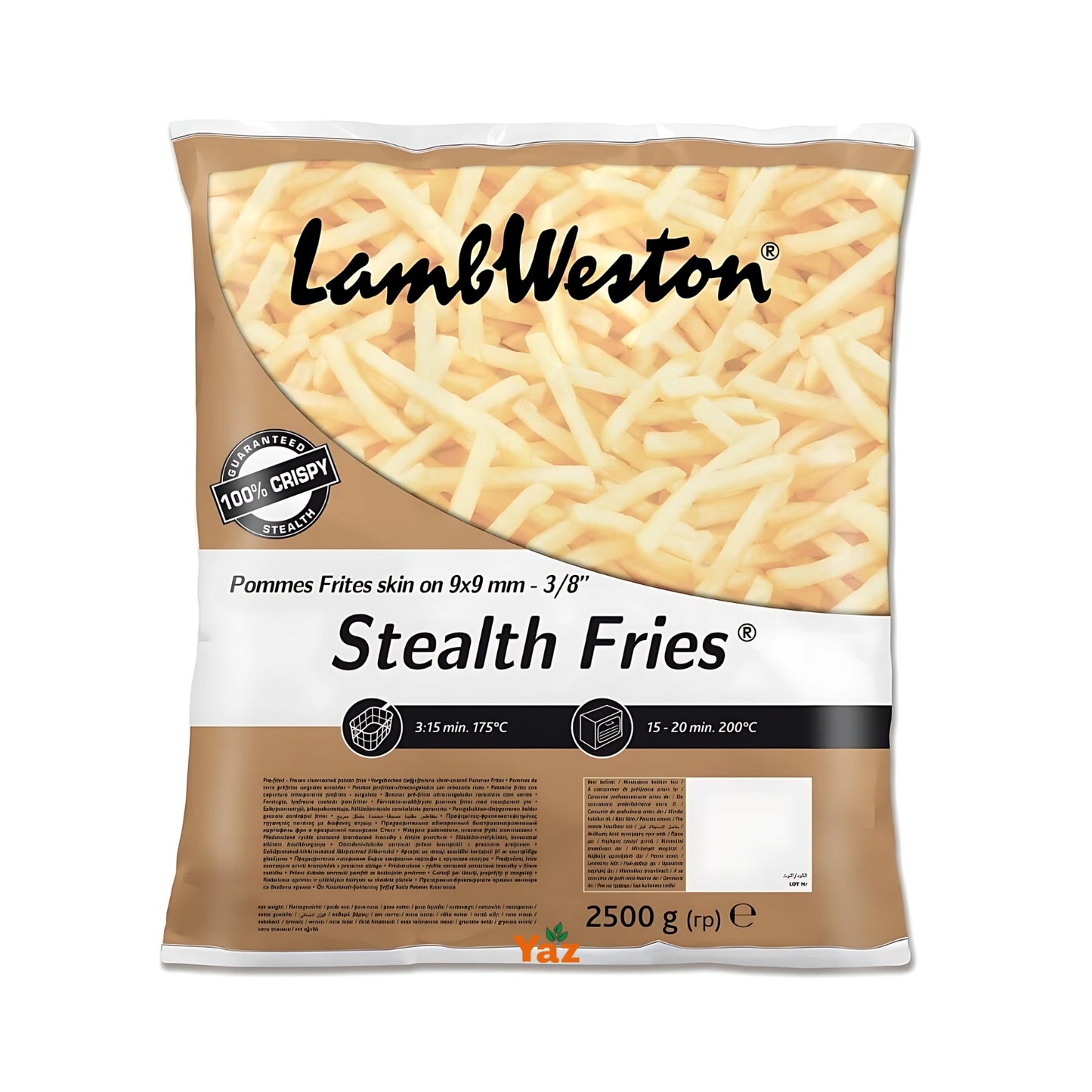 LW S24 Stealth Fries Skin On (9x9mm) Chips 4x2.5kg