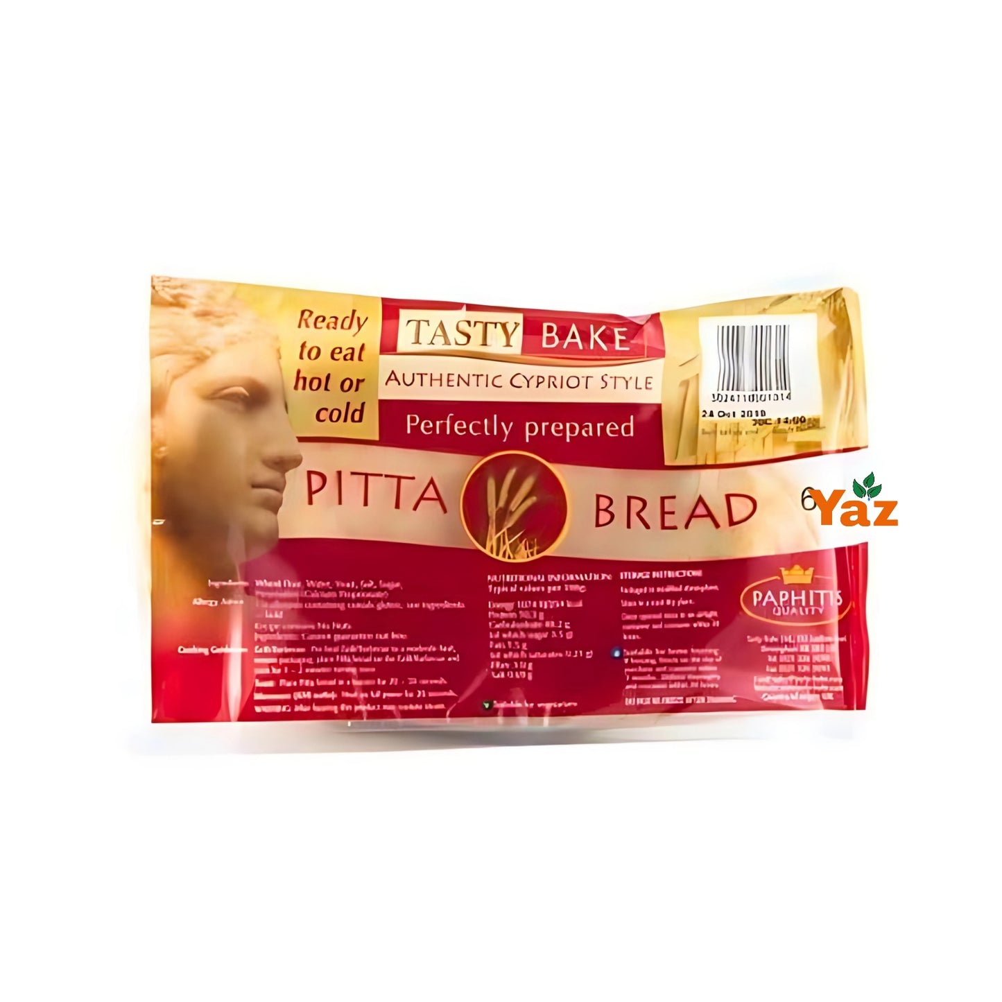 Tasty Bake Small Long Life Pitta Breads 18x6