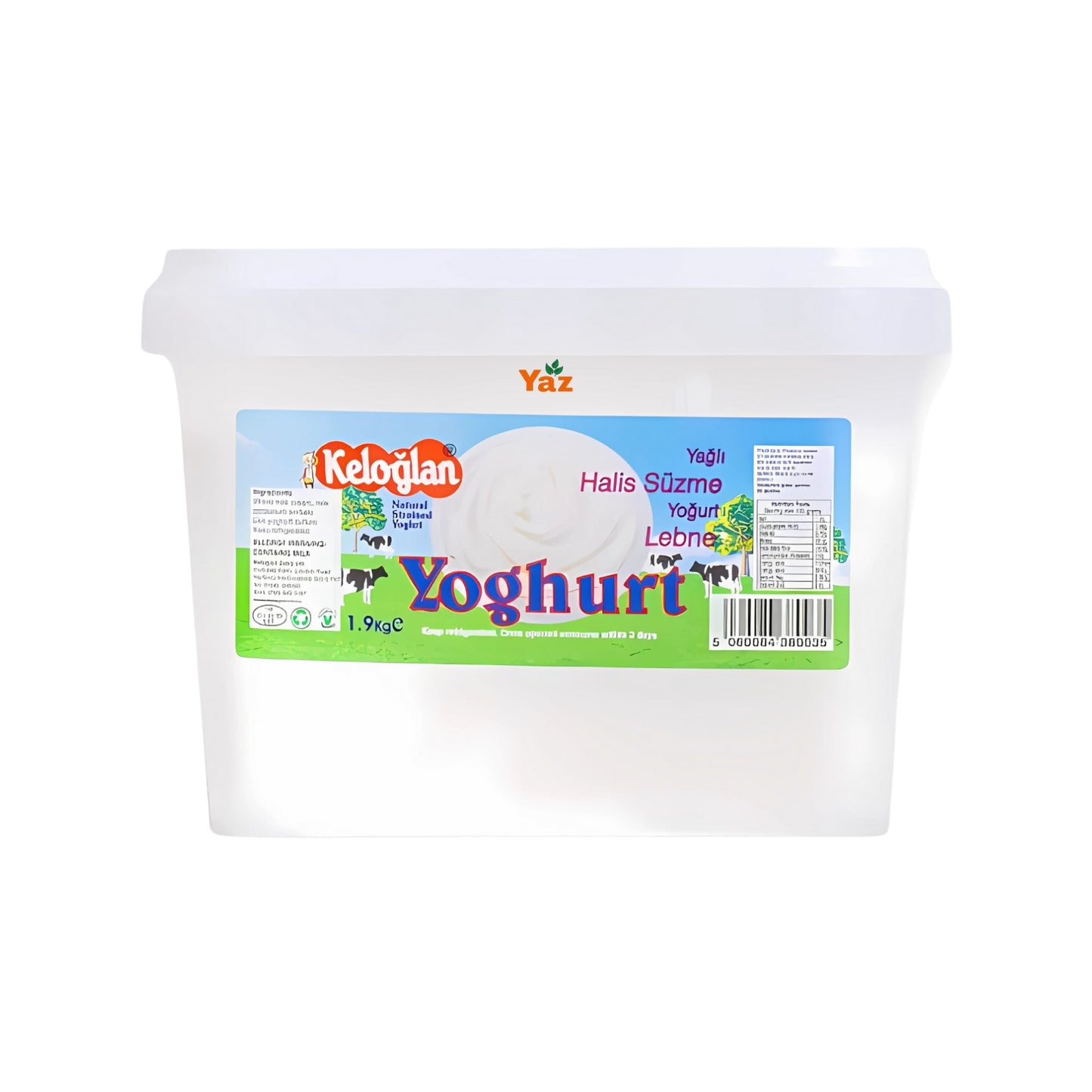 Keloglan Strained (Suzme) Yogurt 1x1.9kg