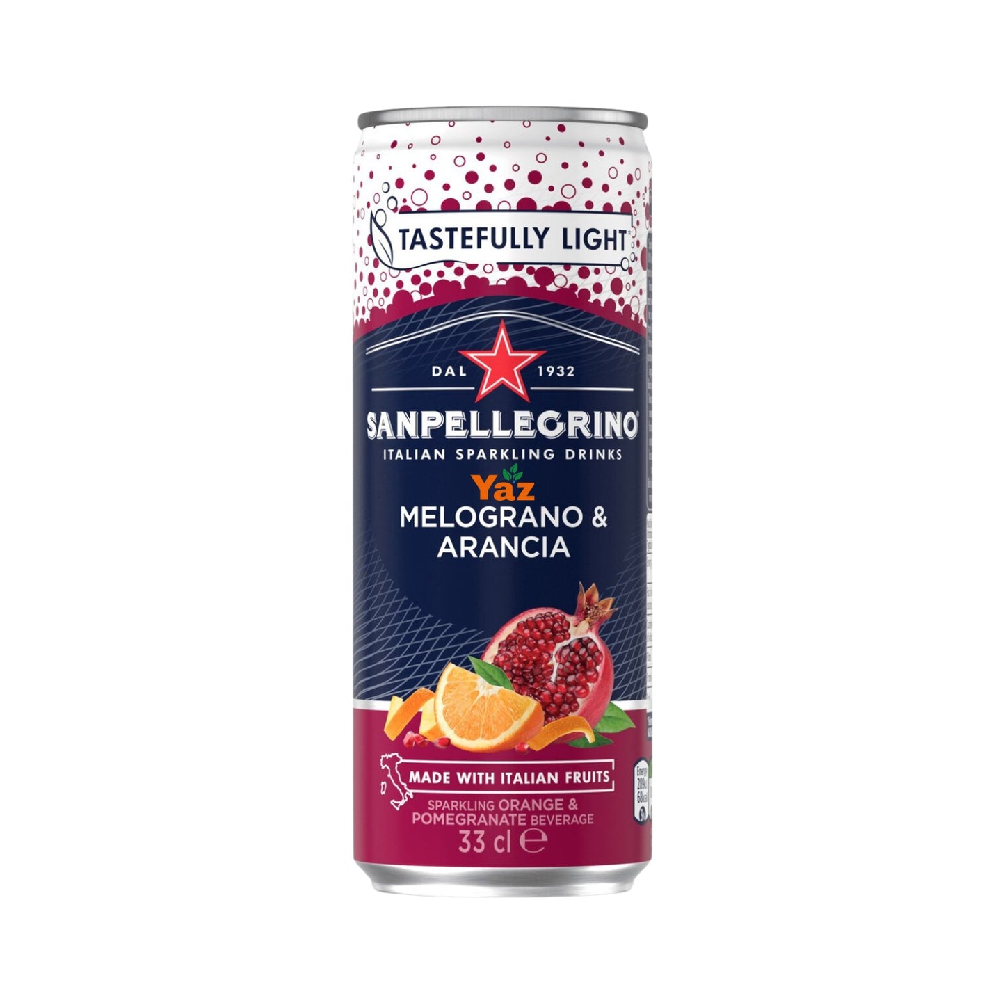 San Pellegrino Pomegranate Orange (Melograno Arancia) Cans 12x330ml
