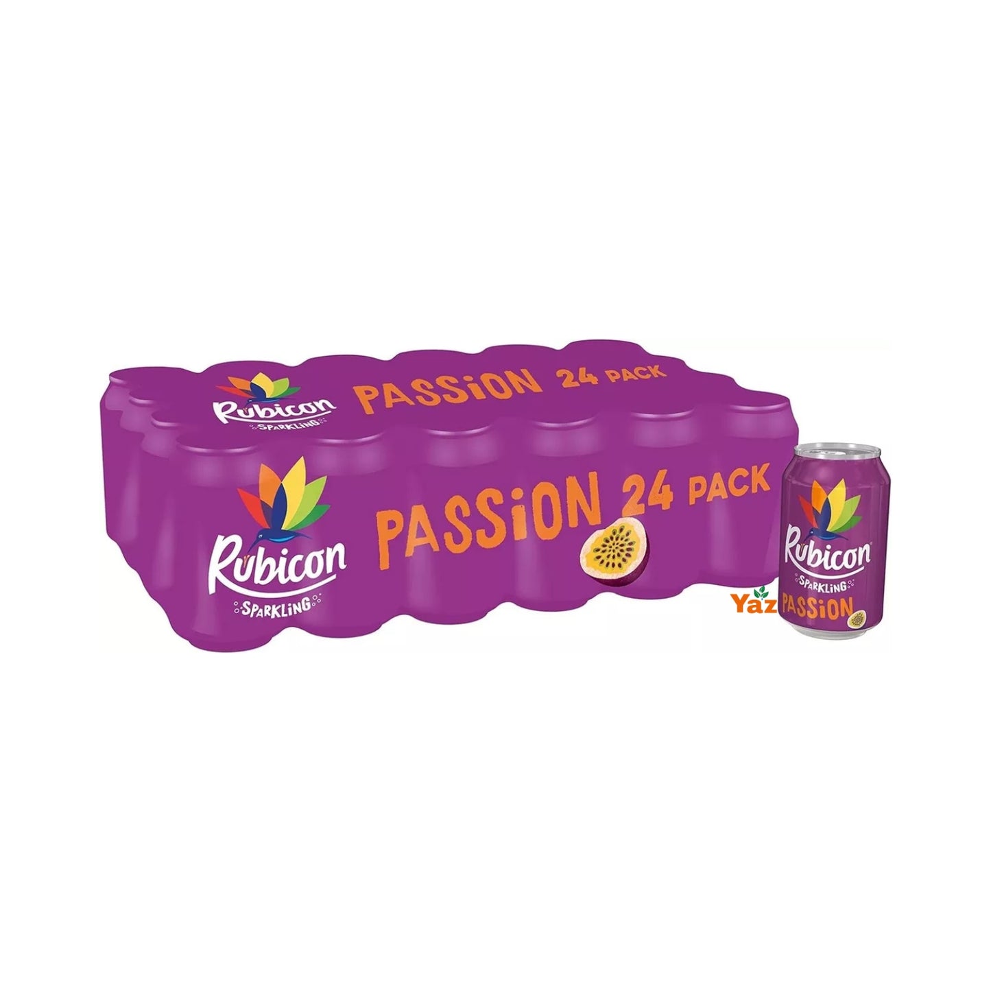 Rubicon Sparkling Passion Fruit Cans 24x330ml