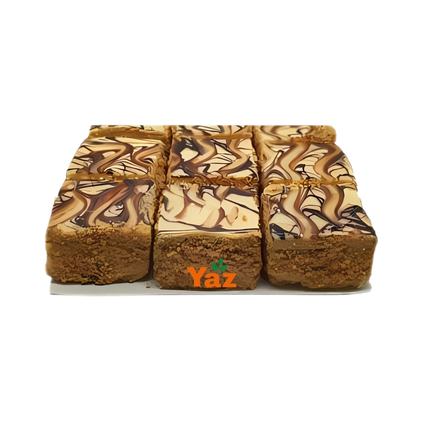 Maun Square Latte Cake Frozen 1x9 Slices