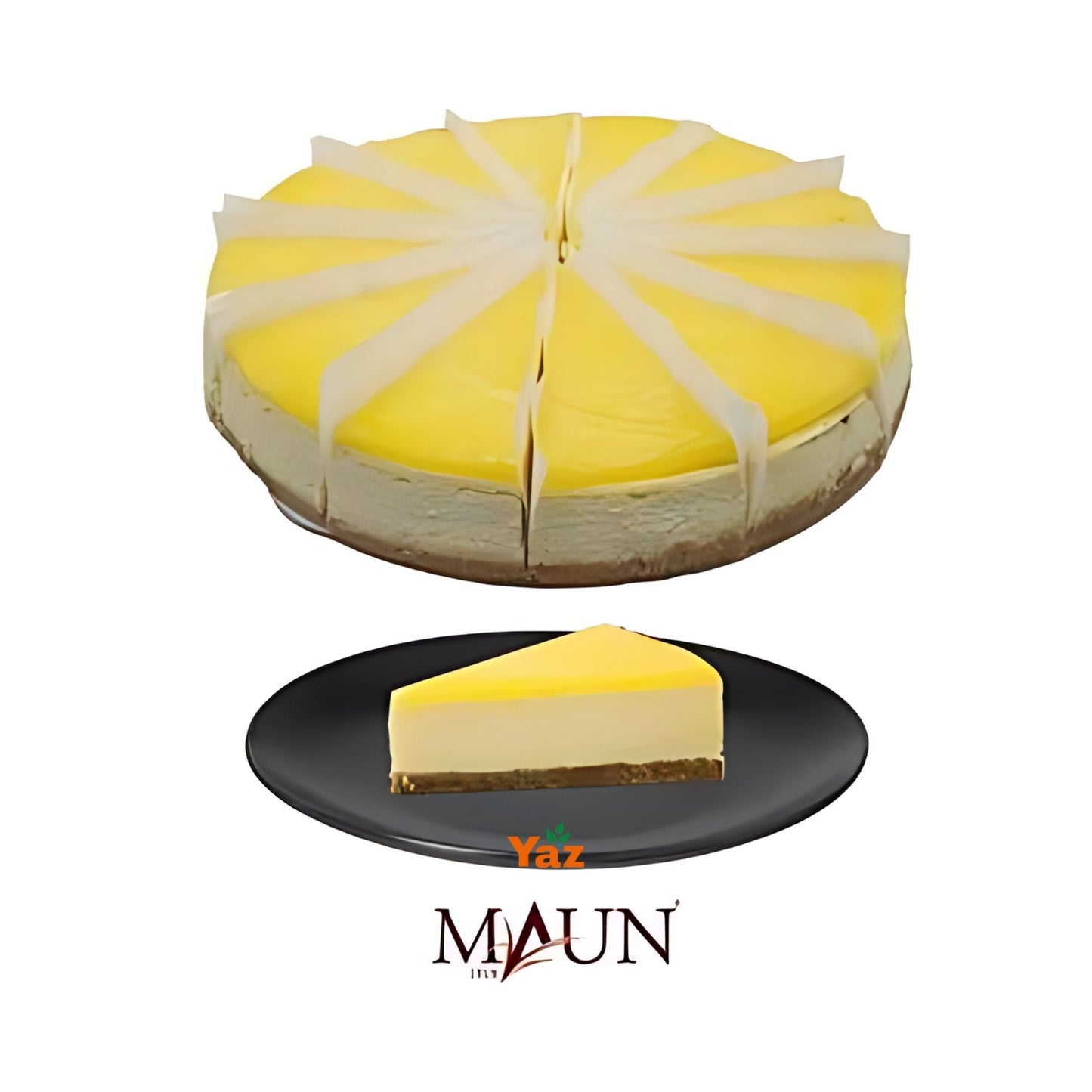 Maun Lemon Cheese Cake Frozen 1x12 Slices