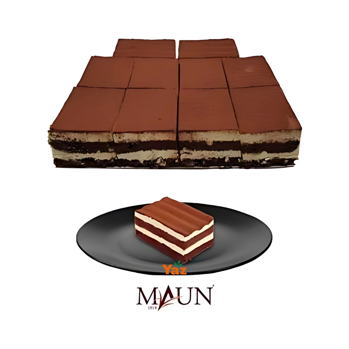 Maun Square Tiramisu Cake Frozen 1x10 Slices