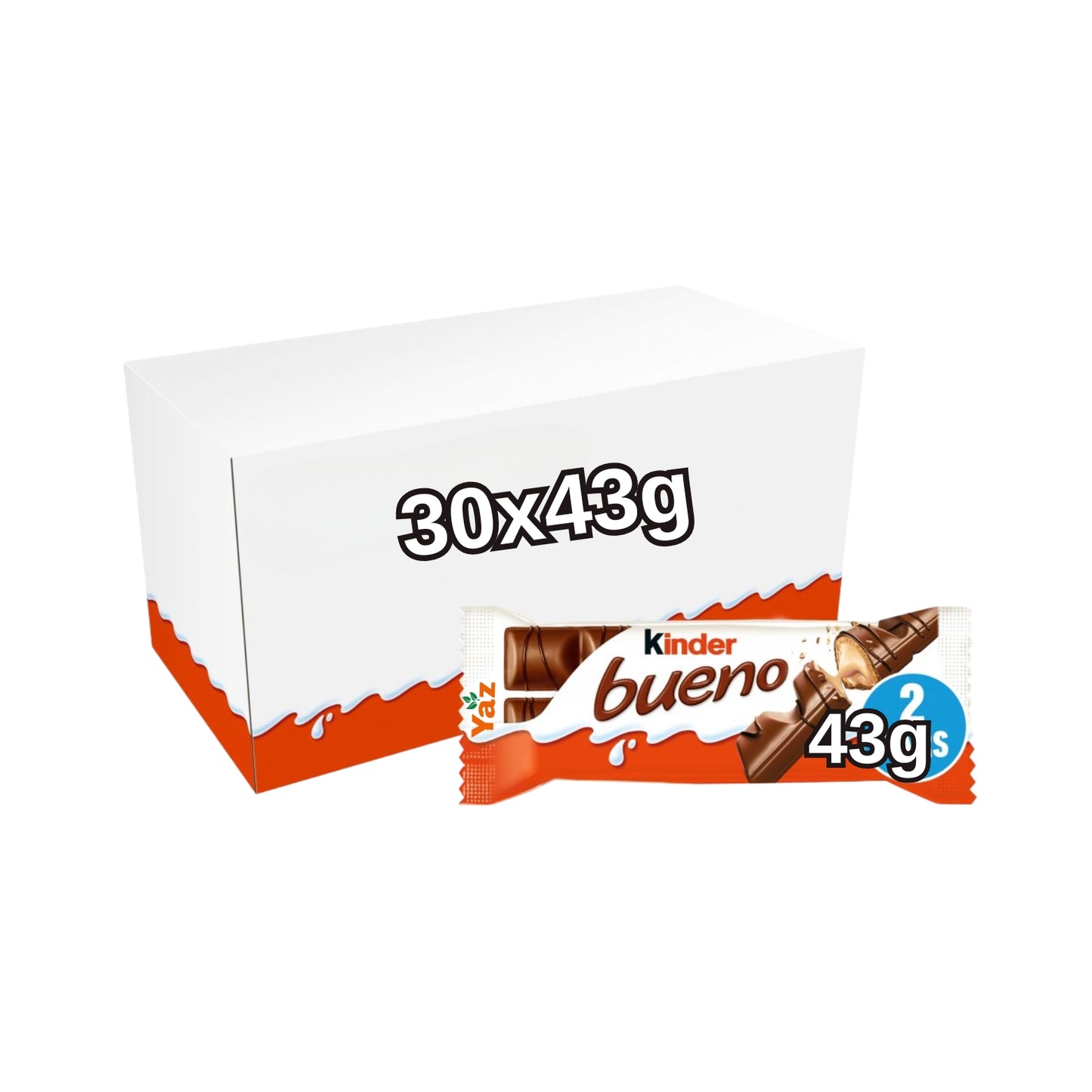 Kinder Bueno 2 Bars Chocolate 30x43g