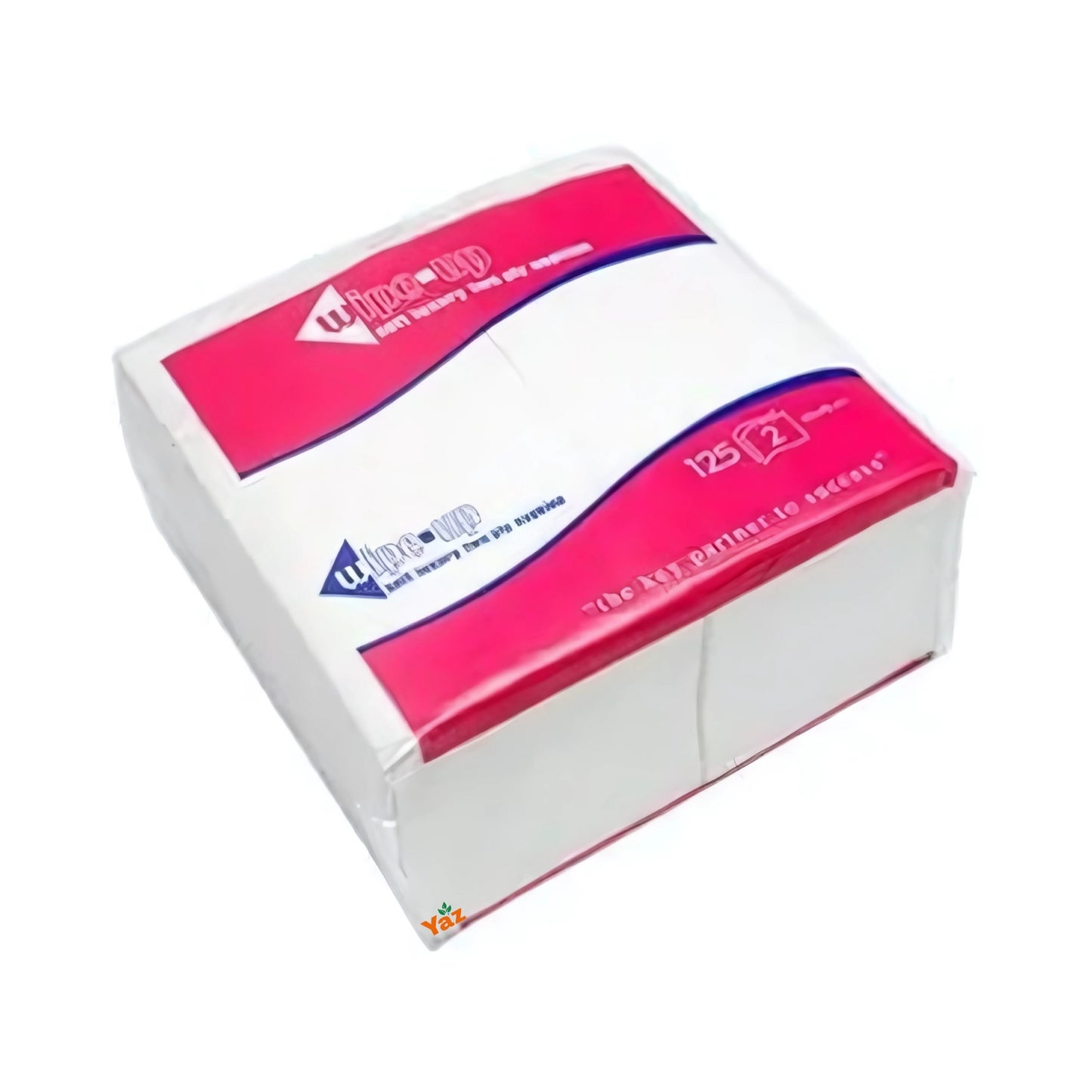 Wipe Up 2 Ply 8 Folded White Serviettes (40x40) 16x125