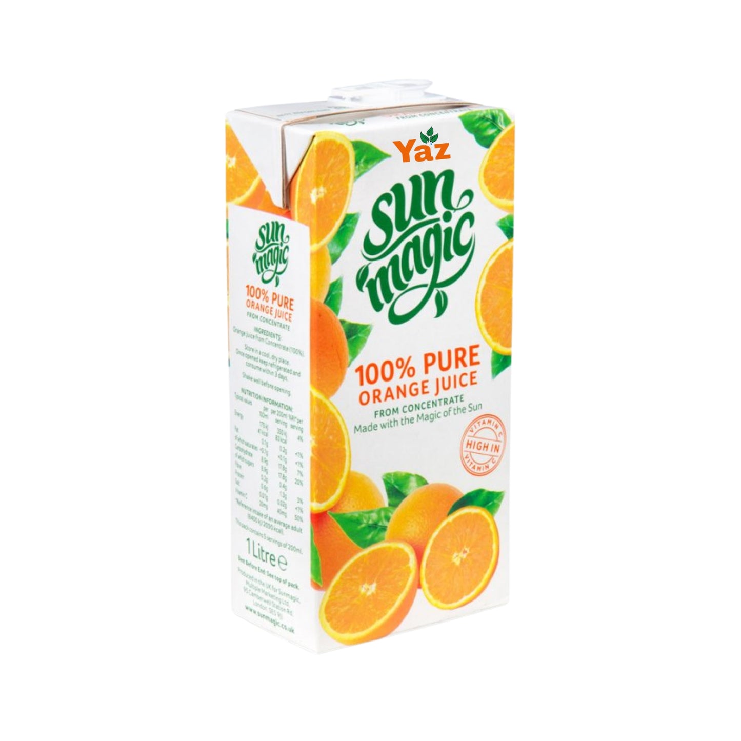 Sun Magic Orange Juice 12x1L
