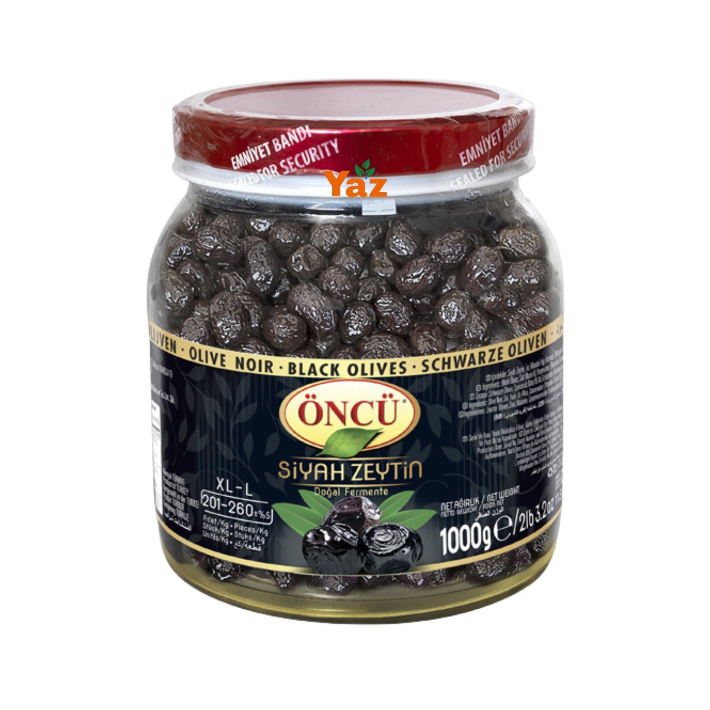 Oncu Large-Extra Large Black Olives (Siyah Zeytin) 1kg