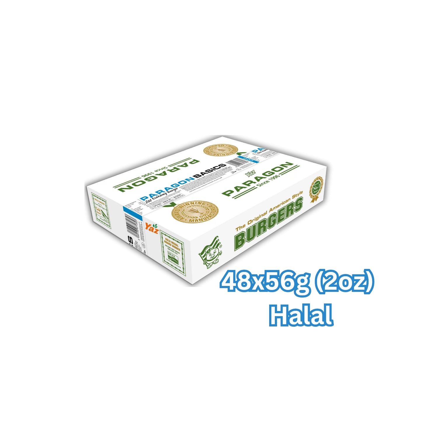 Paragon Halal Basic Small Kids Burger (2oz) 48x56g