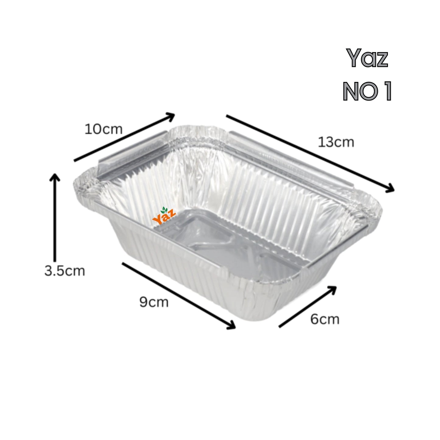 NO 1 Foil Tray Aluminium Containers (No1) 1x1000