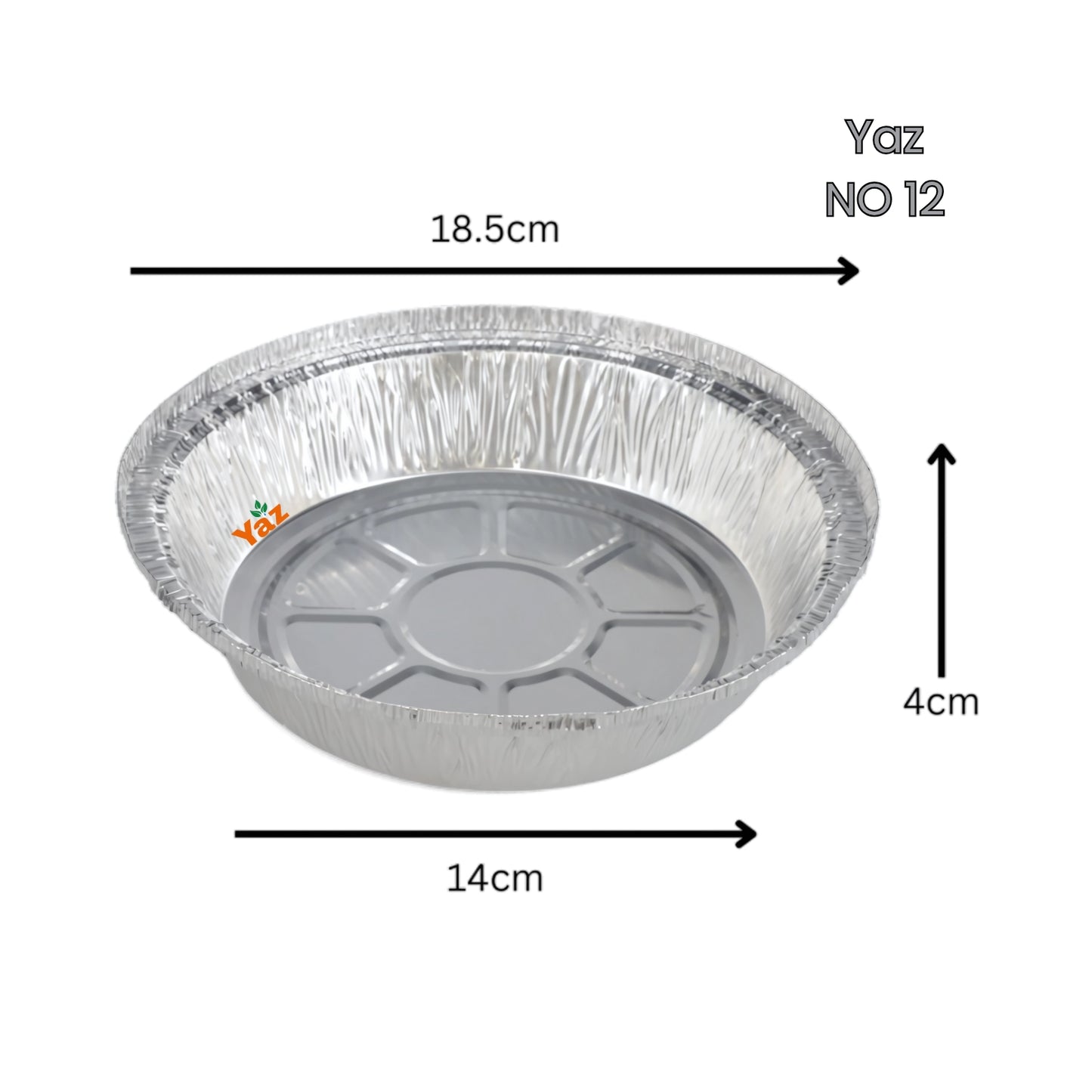 NO 12 Foil Tray Aluminium Containers (No12) 1x400