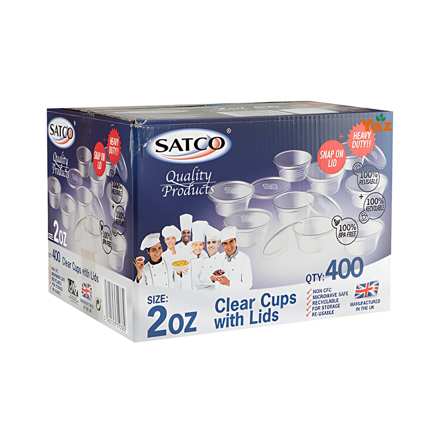 2oz Clear Sauce Cups With Lids 1x400