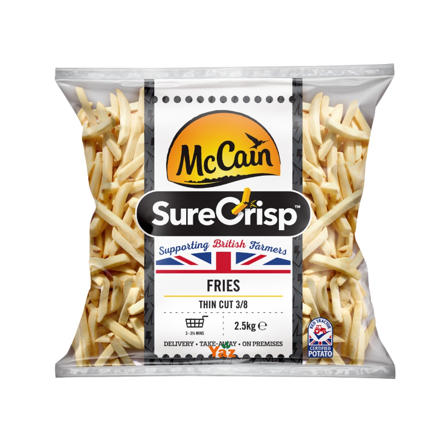McCain Fastfood (3/8) Thin Fries Chips 4x2.27kg