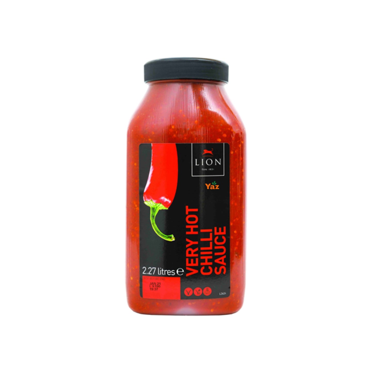 Lion VERY HOT Chilli Sauce 2x2.27L