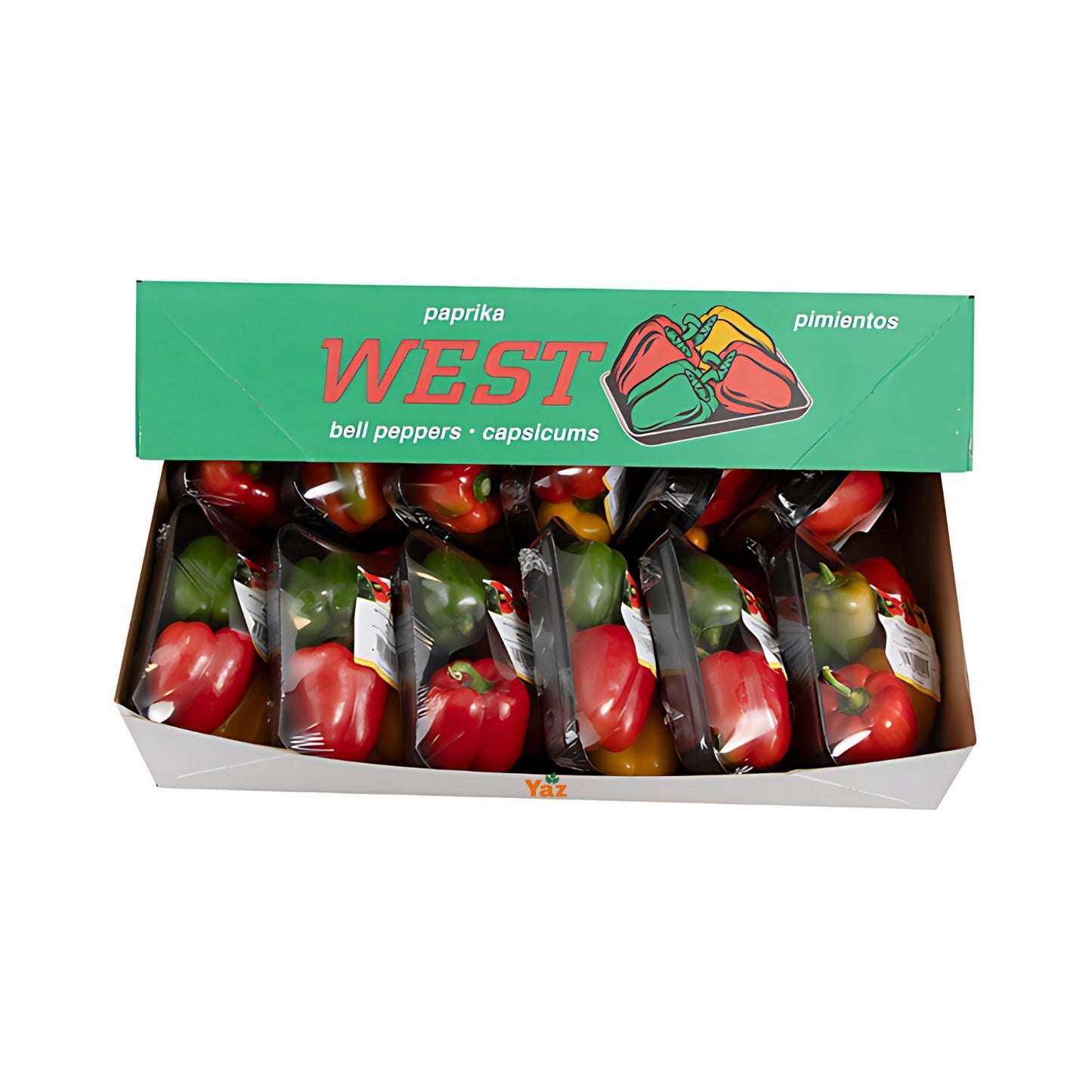 Mix Capsicum Bell Peppers Fresh 12x400g