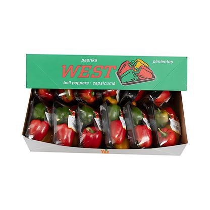 Mix Capsicum Bell Peppers Fresh 12x400g