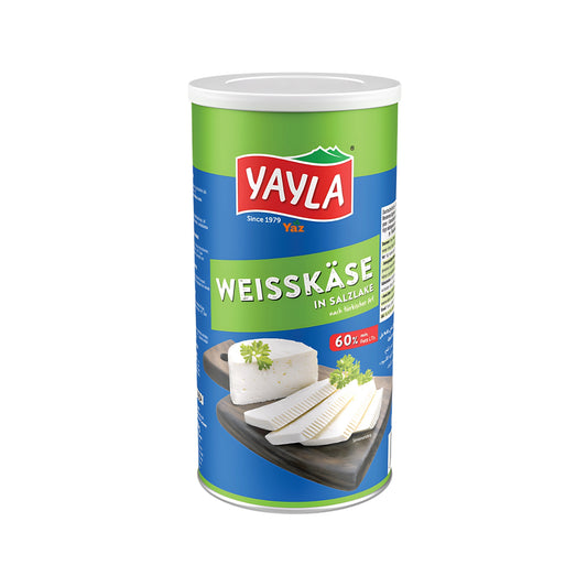 Yayla Feta Cheese %60 (Beyaz Peynir) in Tin 1x800g