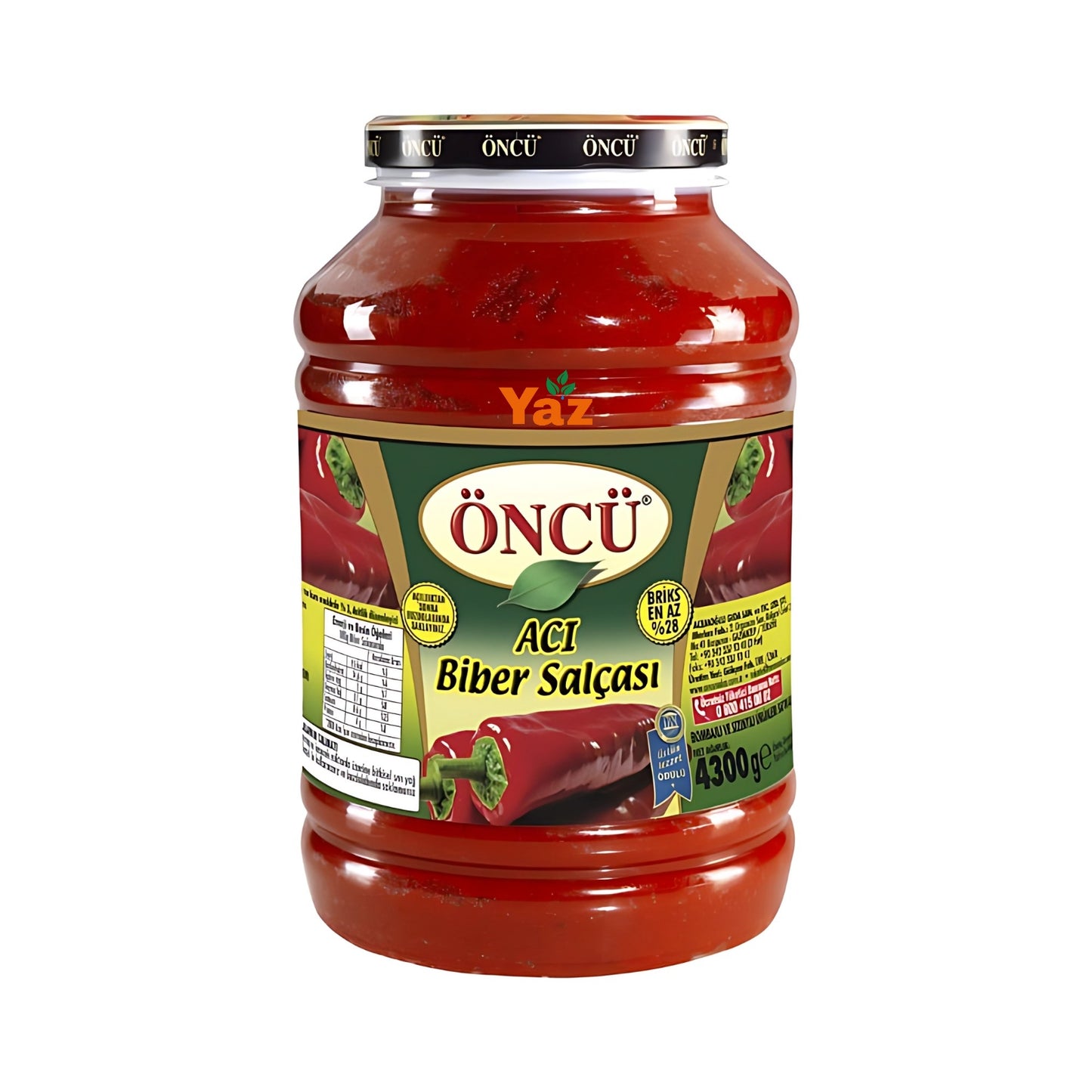 Oncu Hot Pepper Paste (Aci Biber Salcasi) 1x4300g