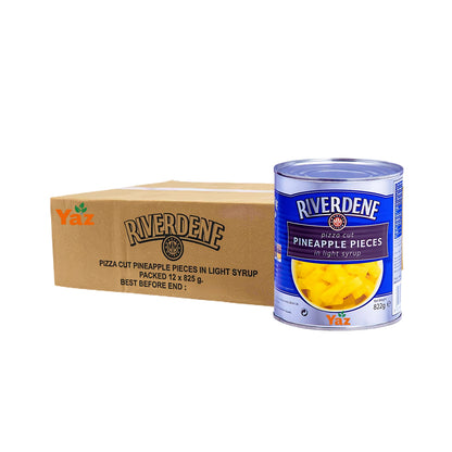 Riverdene Pizza Cut Pineapple Pieces in Small Tins 12x825g
