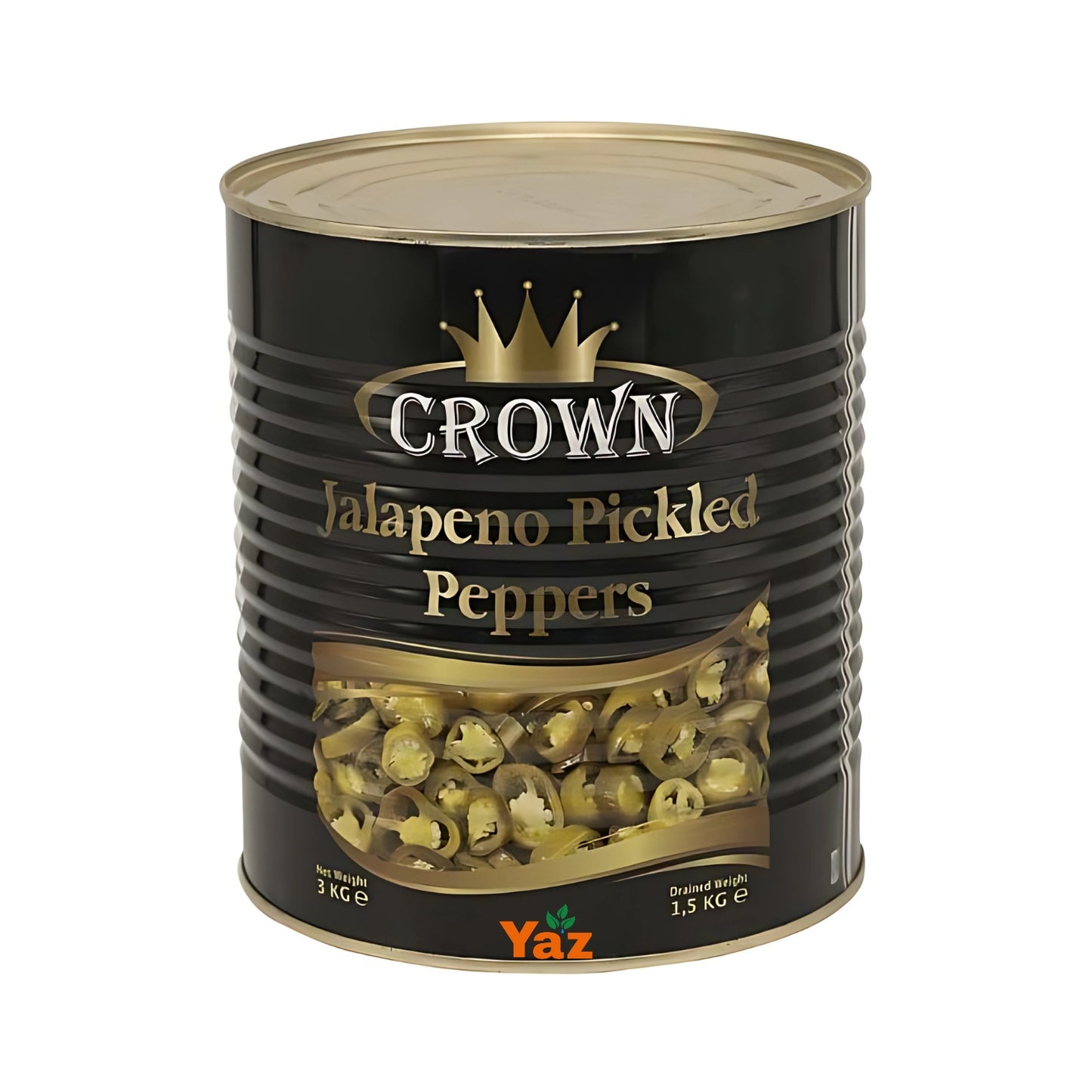 Sliced Jalapeño Pickled Peppers in Tin 1x3kg