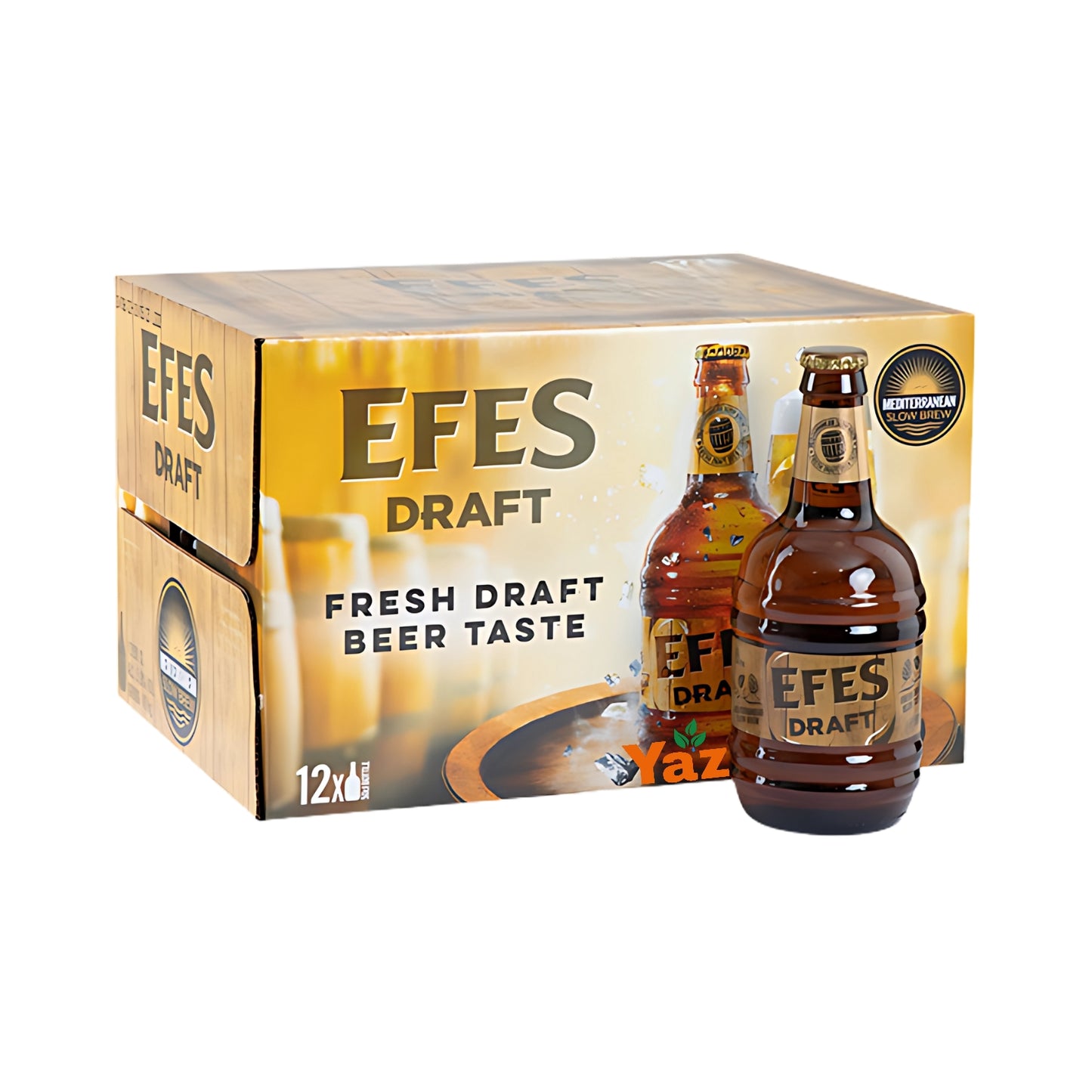 Efes Draft Beer Glass Bottles 12x50cl