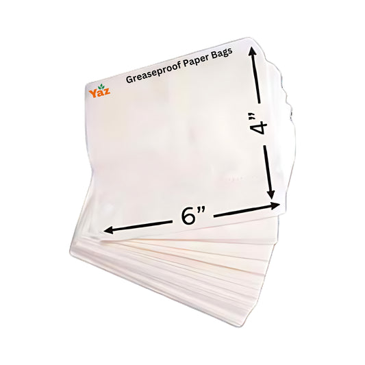 6x4 Greaseproof White Paper Bags 1x1000