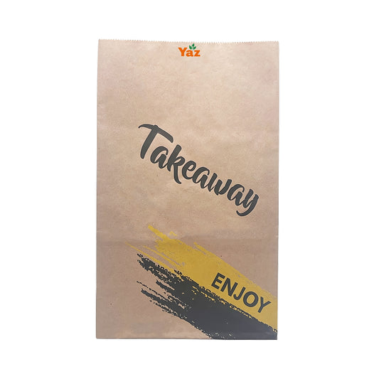 R12 Large Printed Brown Paper Bags 1x250