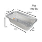 NO 6A Foil Tray Aluminium Containers (No6a) 1x500