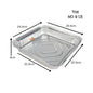 NO 9 1.5" Shallow Foil Tray Aluminium Containers (No9) 1x200
