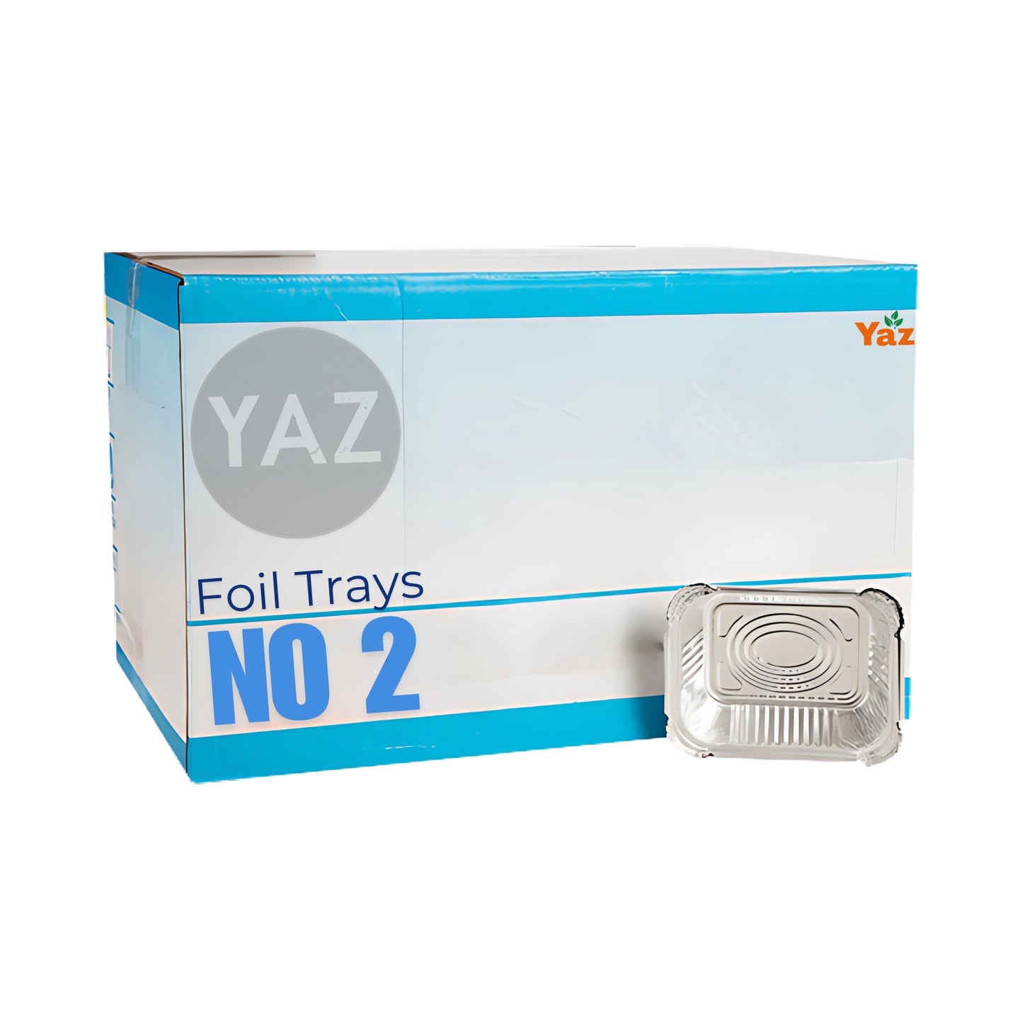 NO 2 Foil Tray Aluminium Containers (No2) 1x1000