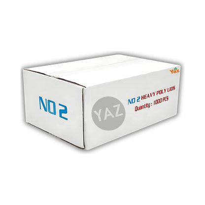 NO 2 Poly Lids For Aluminium Foil Containers (No2) 1x1000