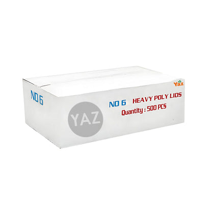 NO 6 Poly Lids For Aluminium Foil Containers (No6) 1x500
