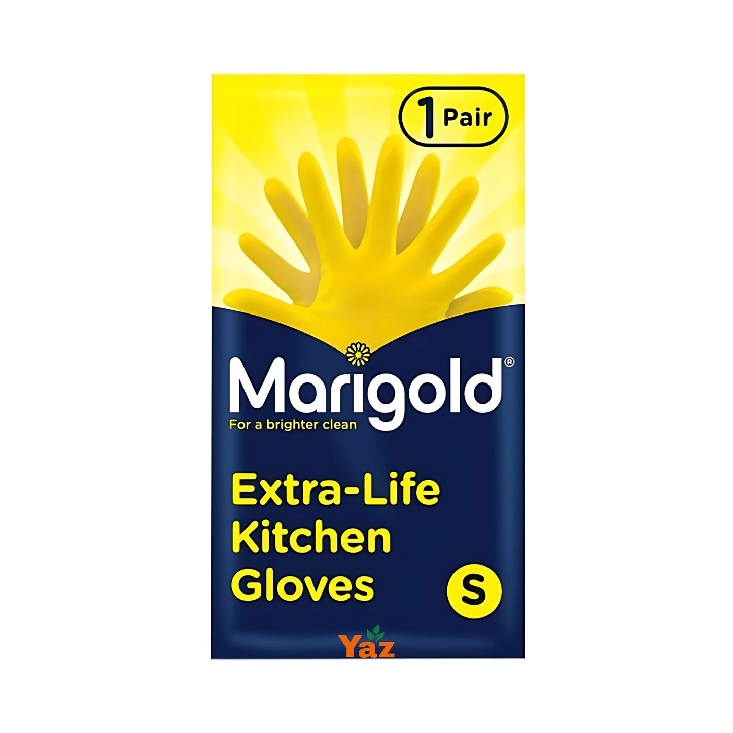 Marigold Small Yellow Rubber Gloves (S) 1x6 Pairs