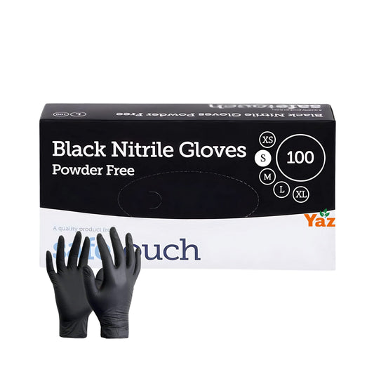 Small Black Nitrile Disposable Gloves (S) 1x100
