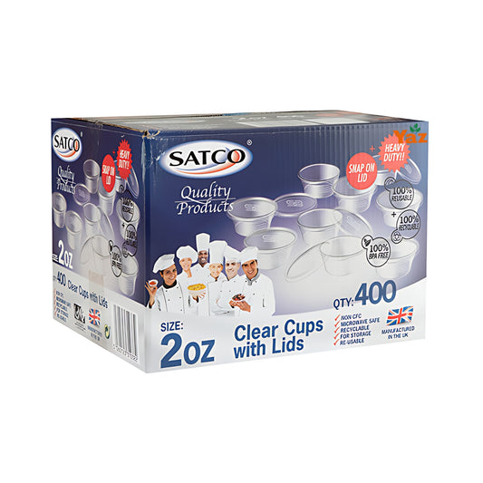 2oz Clear Sauce Cups With Lids 1x400