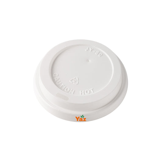 White Domed Lids for 8oz Ripple Coffee Cups 1x1000