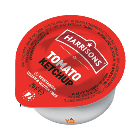 Harrisons Tomato Ketchup Dip Pot Sauces 100x25g
